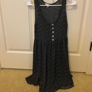 Black and white dot dress